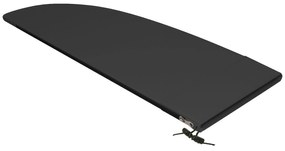 Capa Protetora de Chapéu de Sol Ø56x220 cm Capa para Chapéu de Sol Resistente para Jardim com Fecho de Correr Preto