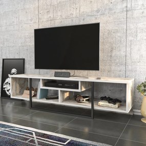 Móvel TV Asal – Preto/Branco – 150x35,2x40 cm