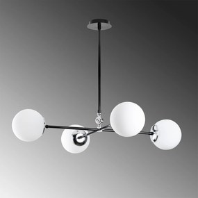 Candeeiro de Teto My Legend – Preto/Branco – 86 x 86 cm