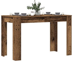 Mesa de jantar 120x60x76 cm derivados de madeira madeira velha