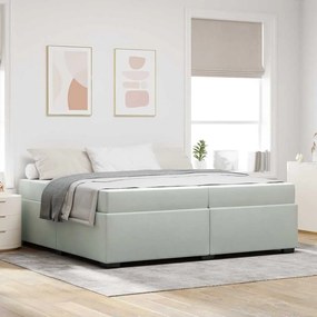 vidaXL Estrutura da Cama Cinzento-claro 200 x 200 cm tecido