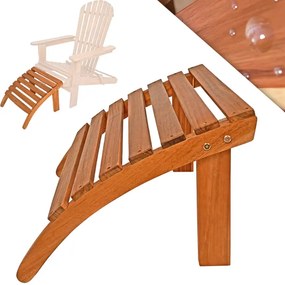 Apoio para os pés para cadeira Adirondack 48x46x32cm castanho