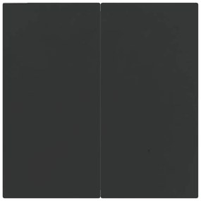 3 pcs conjunto de jantar para jardim vime PE preto