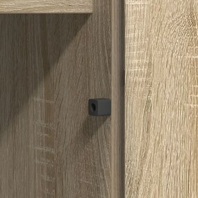 Armário para TV vidaXL com LED Carvalho Sonoma 180x38x49 cm Madeira en