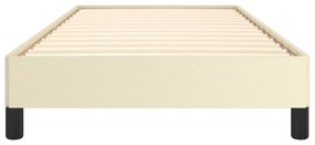 Estrutura de cama 80x200 cm couro artificial cor creme