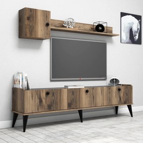 Móvel TV Lidya – Nogueira – 180 cm x 49 cm x 35 cm
