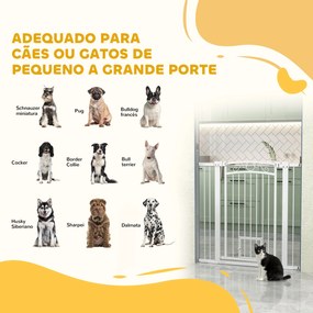 PawHut Barreira de Segurança para Cães Extensível 76-102 cm Barreira p