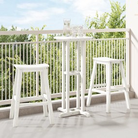 vidaXL Banquetas 2 pcs Brancas HDPE