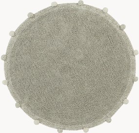 Tapete redondo infantil artesanal lavável em algodão Bubbly