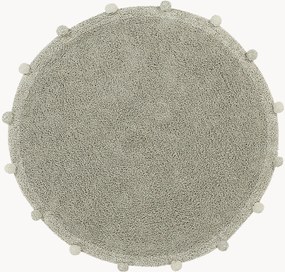 Tapete redondo para crianças lavável em algodão artesanal Bubbly