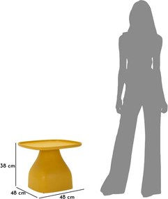 MESA DE APOIO GEA 48X48X38 CM AMARELA