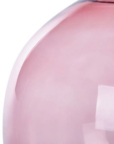 Vidro Jarro decorativo 31 Rosa CHAPPATHI Beliani