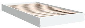 Estrutura de cama 100x200 cm derivados de madeira branco