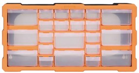 Caixa organizadora com 22 gavetas 49x16x25,5 cm