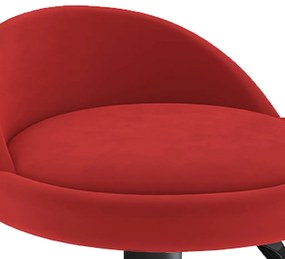 Bancos de bar 2 pcs veludo vermelho tinto