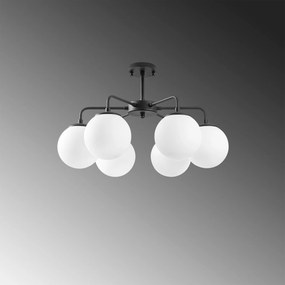 Candeeiro de Teto Viran – Preto e Branco – 56 x 56 x 43 cm