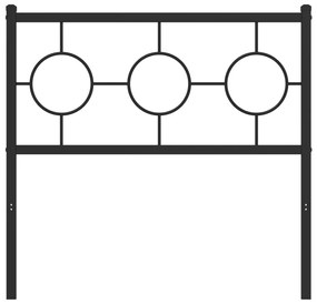 Cabeceira de cama 90 cm metal preto