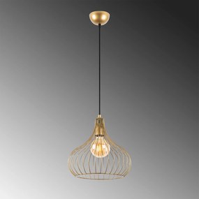 Candeeiro de Teto Teldamla – Dourado Brilhante – 22 x 22 x 120 cm