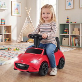 Carro de empurrar para crianças – Brinquedo deslizante com design de apoio no chão e espaço de arrumação – Carro para sentar e deslizar para trás – Ve