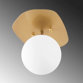 Candeeiro de Teto Well – Dourado – 20 x 25 x 25 cm