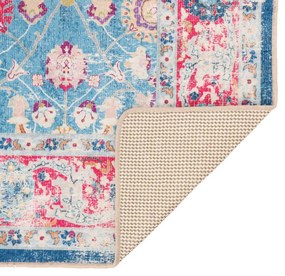 Tapete lavável antiderrapante 80x150 cm multicor