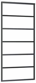 Porta deslizante c/ conj. ferragens 90x205cm vidro ESG preto
