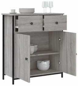 Aparador 70x30x80 cm derivados de madeira cinzento sonoma