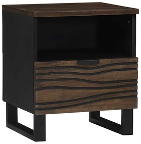 Gabinetes de Cabeceira 2 pcs 40 x 33 x 46 cm Madeira maciça de Manga