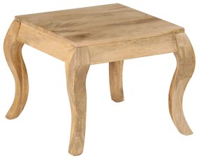 247112 vidaXL Mesa de apoio 45x45x40 cm madeira de mangueira maciça