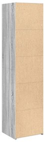 Armário alto 45x41x185 cm derivados de madeira cinzento sonoma