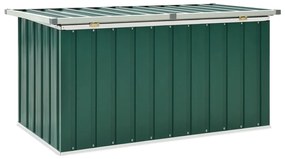 Caixa de arrumação para jardim 129x67x65 cm verde
