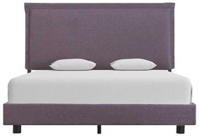 Estrutura para cama sem colchão Taupe Tecido 135x190 cm