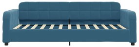 Sofá-cama 90x200 cm veludo azul