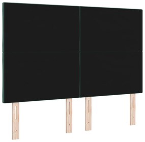 Cabeceira LED Design Blocos de Diamante Verde Escuro 144 cm