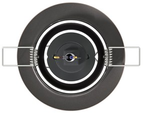 Luminárias Embutidas 12 pcs Redondas GU10 Cobre Ø90 mm Aço