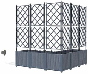 Jardineiras de Jardim 1 pc Cinzento-claro 120 x 120 x 142 cm