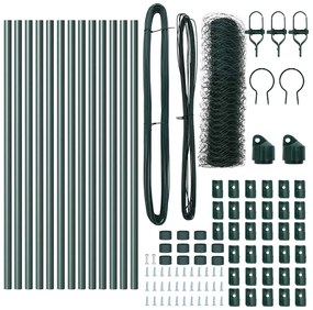 Conjunto de Cercas Conjunto de 2 Verde Floresta