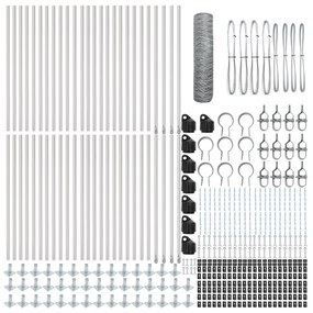 Cerca Hexagonal vidaXL 0,6x100 m de Aço Galvanizado