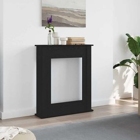 vidaXL Cornija lareira 75x20x87,5 cm deriv. madeira carvalho preto