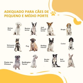 Barreira para Cães de Madeira Dobrável com 3 Painéis e Pés de Apoio Triangulares 210x44x70 cm Madeira