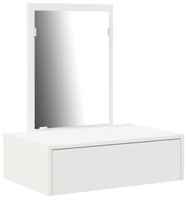 Banco de Maquiagem Suspenso vidaXL Branco 60x40x70 cm