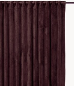 Cortinas escurecedoras em veludo multi-banda Estelle, conjunto de 2, L 135 cm