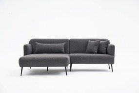 Sofá de Canto Revos – Antracite – 250x86x100 cm