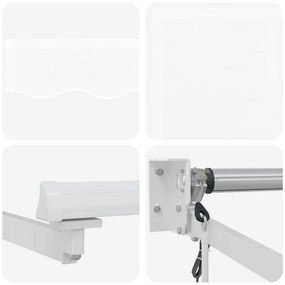 Toldo Retrátil Automático Branco 350 x 250 cm