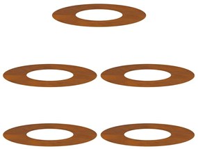 Vaso de Aço Corten Aço corten Grande Empilhável