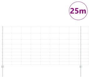 Postes de Cerca vidaXL 22 pcs U-Channel 120 cm Aço Galvanizado, Cerca
