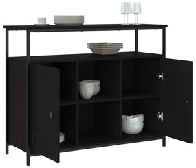 Aparador 100x35x80 cm derivados de madeira preto