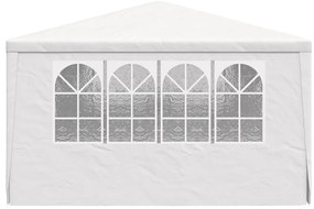 Tenda festas profissional + paredes laterais 4x6m 90g/m² branco