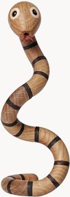 Objeto decorativo em madeira de freixo artesanal The Snake