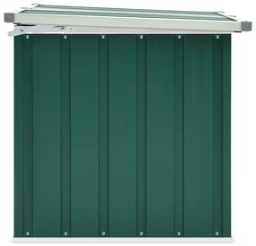 Caixa de arrumação para jardim 109x67x65 cm verde